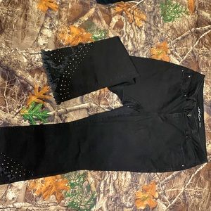 Black denim jeans sizes 10! Cowboy style